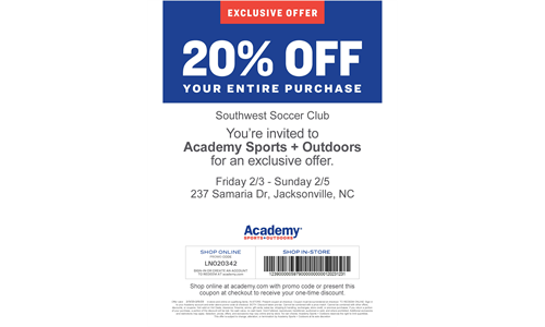 Spring Sale At Academy 20% Off
